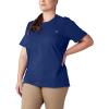 imageDickies Womens Plus Short Sleeve Heavyweight TShirtBlue