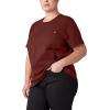 imageDickies Womens Plus Short Sleeve Heavyweight TShirtBrick