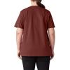imageDickies Womens Plus Short Sleeve Heavyweight TShirtBrick