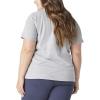 imageDickies Womens Plus Short Sleeve Heavyweight TShirtHeather Gray