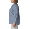 imageDickies Womens Plus Size Long Sleeve Rolltab Work ShirtLight Stonewashed