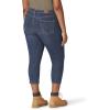 imageDickies Womens Plus Size Perfect Shape Denim Capri PantStonewashed Indigo Blue