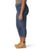 imageDickies Womens Plus Size Perfect Shape Denim Capri PantStonewashed Indigo Blue