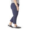 imageDickies Womens Plus Size Perfect Shape Twill Capri PantRinsed Navy
