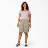 imageDickies Womens Plus Sized Stretch Cargo 11 Relaxed ShortDesert Sand