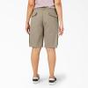 imageDickies Womens Plus Sized Stretch Cargo 11 Relaxed ShortDesert Sand