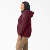 imageDickies Womens Size Plus Heavyweight FullZip HoodieBurgundy Heather