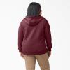 imageDickies Womens Size Plus Heavyweight FullZip HoodieBurgundy Heather