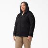 imageDickies Womens Size Plus Heavyweight FullZip HoodieKnit Black