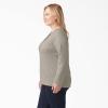 imageDickies Womens Size Plus Heavyweight HenleyOatmeal