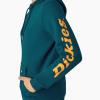imageDickies Womens Water Repellent Sleeve Logo HoodieDeep Lagoon