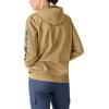 imageDickies Womens Water Repellent Sleeve Logo HoodieIvory