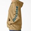 imageDickies Womens Water Repellent Sleeve Logo HoodieIvory