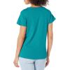 imageDickies Womens Womens Plus Short Sleeve VNeck TShirtDeep Lake