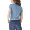 imageDickies Womens Womens Plus Short Sleeve VNeck TShirtDusty Blue