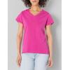 imageDickies Womens Womens Plus Short Sleeve VNeck TShirtFestival Fuchsia