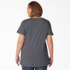 imageDickies Womens Womens Plus Short Sleeve VNeck TShirtGraphite