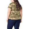 imageDickies Womens Womens Plus Short Sleeve VNeck TShirtPeach Camo