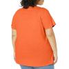 imageDickies Womens Womens Plus Short Sleeve VNeck TShirtScarlet Ibis