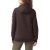 imageDickies womens Heavyweight Wordmark Fleece PulloverChocolate Brown Heather