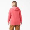 imageDickies womens Womens Plus Heavyweight Wordmark Fleece PulloverTea Rose