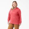 imageDickies womens Womens Plus Heavyweight Wordmark Fleece PulloverTea Rose