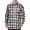 imageDickies Mens Big FlameResistant Long Sleeve Plaid Shirt BigWhiteGrape Leaf Plaid