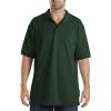 imageDickies Mens Big ShortSleeve Pique Polo ShirtHunter Green