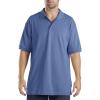 imageDickies Mens Big ShortSleeve Pique Polo ShirtLight Blue