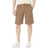 imageDickies Mens Flex Regular Fit Plaid Flat Front 11in ShortsMushroom