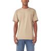 imageDickies Mens Heavyweight Heathered Short Sleeve Pocket TShirtDesert Sand Heather