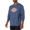 imageDickies Mens Long Sleeve Regular Fit Logo TeeAta Midnight Blue