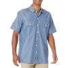 imageDickies Mens Short Sleeve Chambray ShirtBlue Chambray
