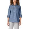 imageDickies Womens Long Sleeve Rolltab Work ShirtLight Stonewashed