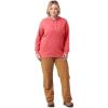 imageDickies womens Womens Plus Heavyweight Wordmark Fleece PulloverTea Rose