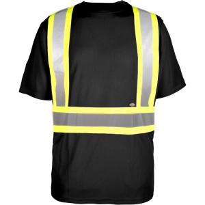 imageDICKIES Workwear HighVisibility Short Sleeve TShirt M BlackBlack