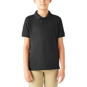 imageDickies Boys 820 Short Sleeve Pique PoloBlack