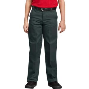 imageDickies Boys Flex Waist Flat Front Pants  PHunter Green V1