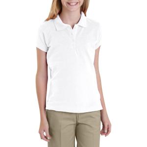 imageDickies Girls 716 Short Sleeve Performance Polo ShirtWhite
