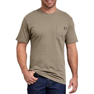 imageDickies Mens 2Pack ShortSleeve Pocket TShirtsDesert Sand