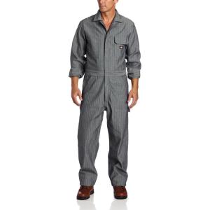 imageDickies Mens BigTall Long Sleeve Cotton CoverallFisher Stripe