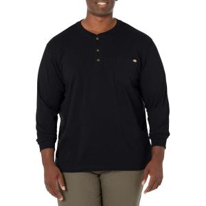 imageDickies Mens BigTall LongSleeve Heavyweight HenleyBlack