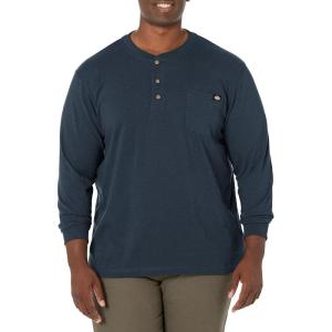 imageDickies Mens BigTall LongSleeve Heavyweight HenleyDark Navy