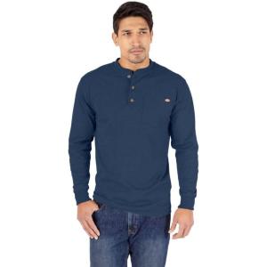 imageDickies Mens BigTall LongSleeve Heavyweight HenleyDark Navy Heather