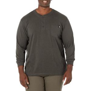 imageDickies Mens BigTall LongSleeve Heavyweight HenleyWhite