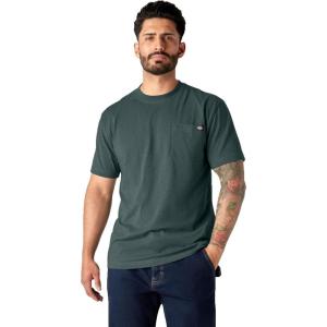 imageDickies Mens Heavyweight Heathered Short Sleeve Pocket TShirtGreen