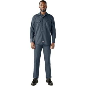 imageDickies Mens Long Sleeve Flex Twill Work ShirtAirforce Blue