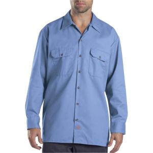 imageDickies Mens Long Sleeve Flex Twill Work ShirtGulf Blue
