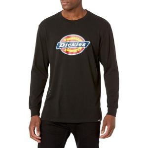 imageDickies Mens Long Sleeve Regular Fit Logo TeeBlack V1