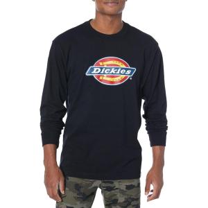 imageDickies Mens Long Sleeve Regular Fit Logo TeeKnit Black